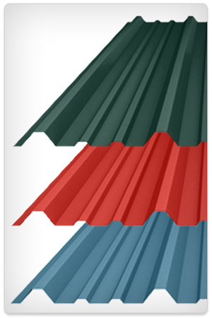PBR Roof Panels shown in a variety of colors
