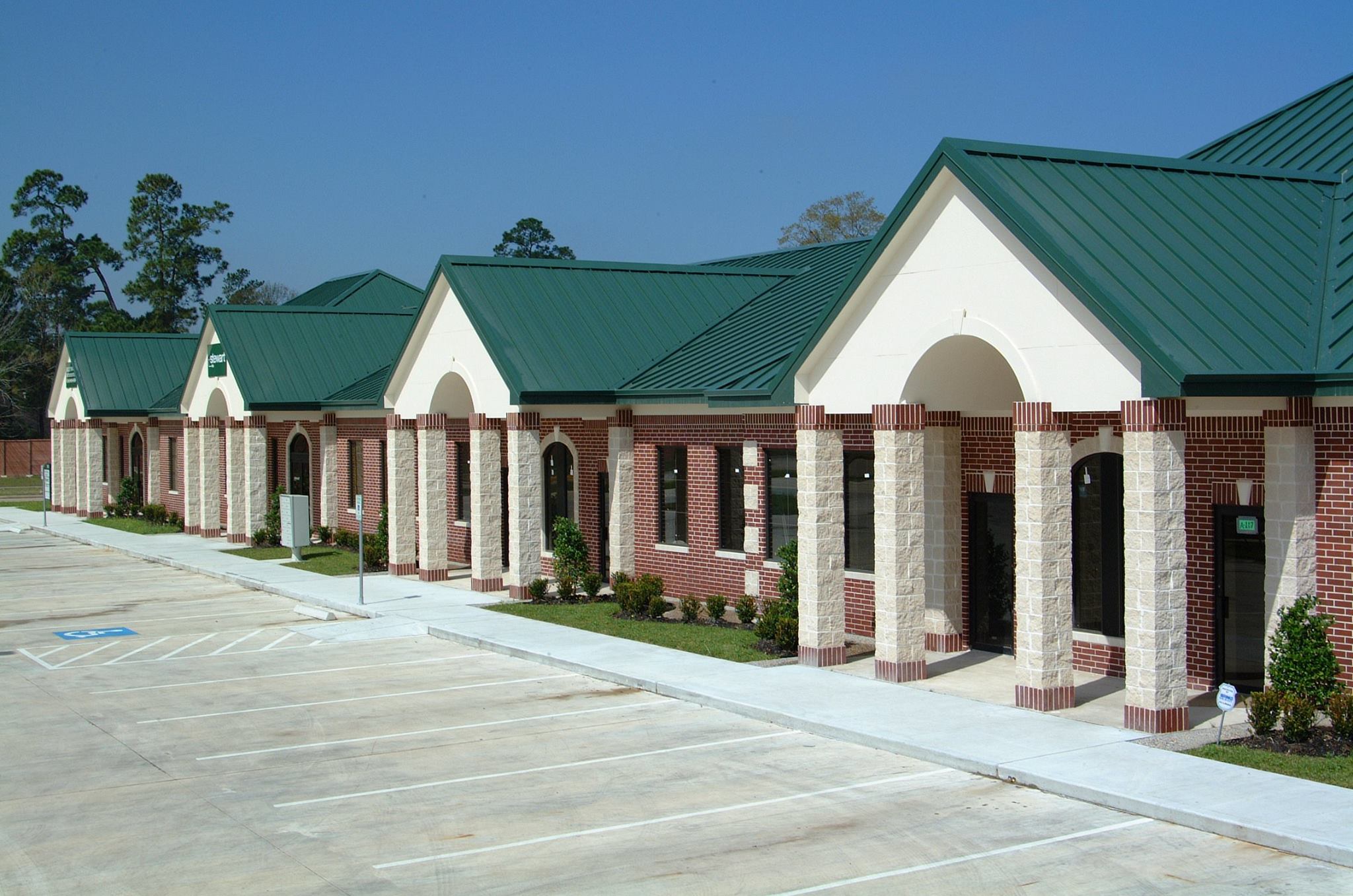 Offices with green PBR panels